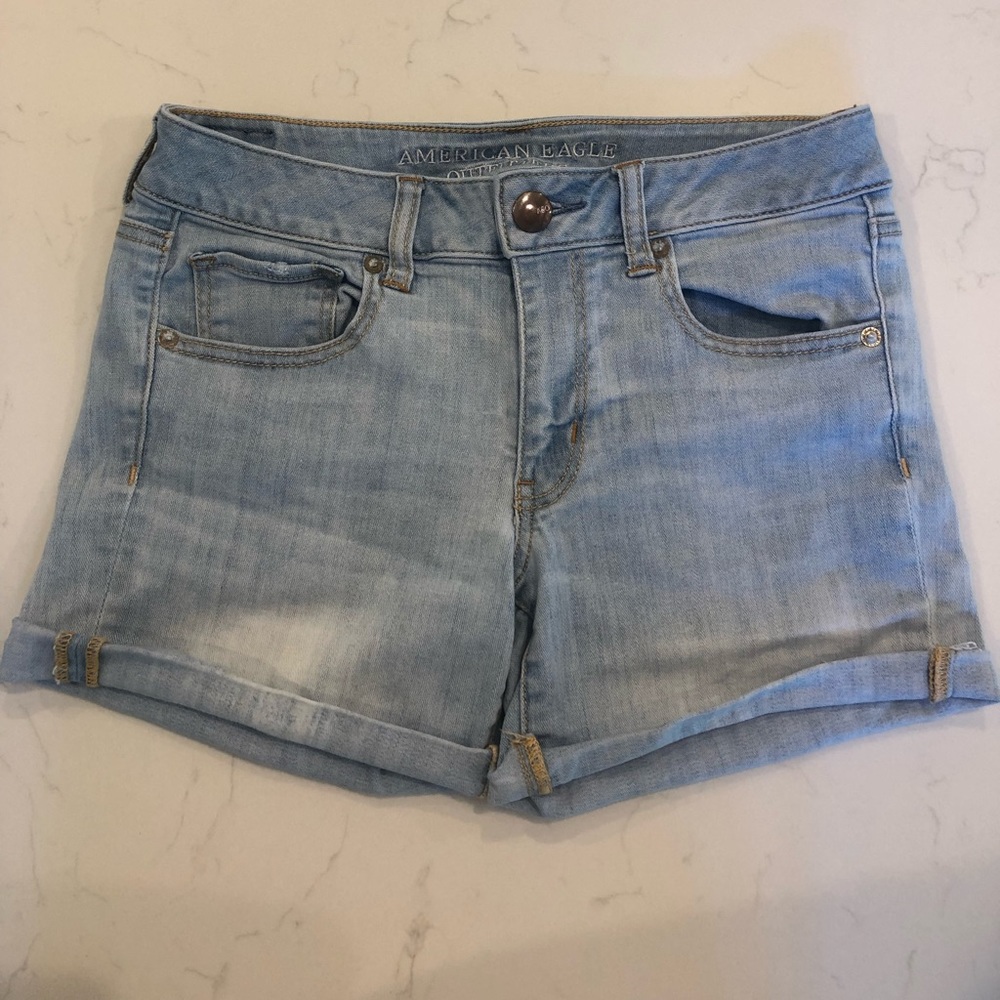 American Eagle Midi Denim Shorts